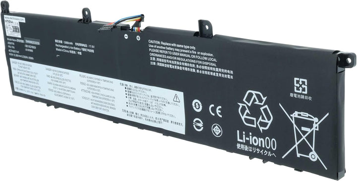 vhbw Akku Ersatz für Lenovo 01AY968, 01AY969, 4ICP4/67/141, 5B10W13898 für Notebook (5150mAh, 13.56V