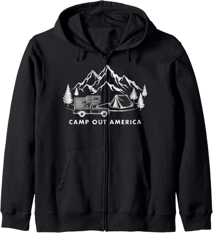 Trendy Camp Out America Kapuzenjacke