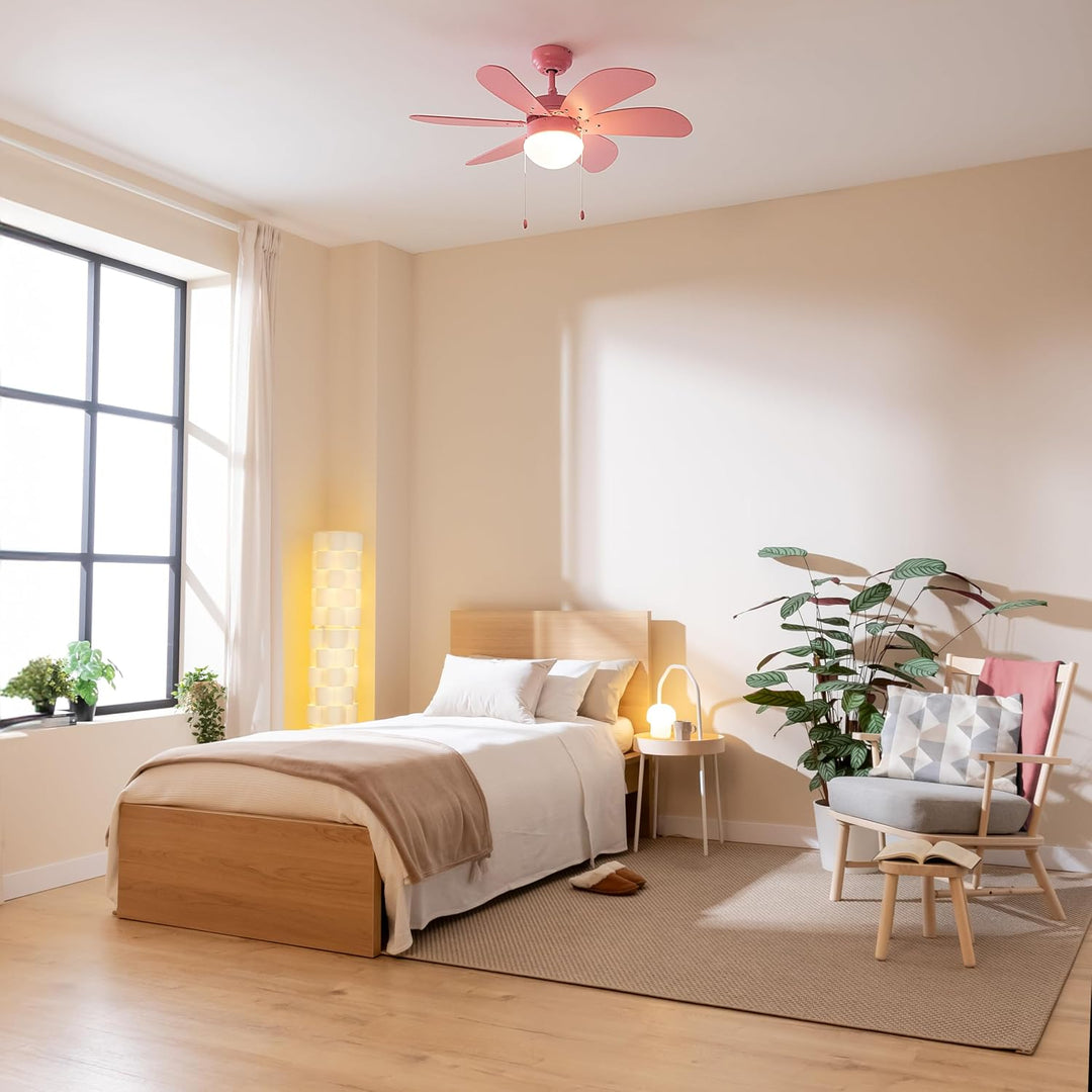 Cecotec Deckenventilator EnergySilence Aero 3600 Vision Full Pink, 92 cm | Lampenfassung ohne Leucht