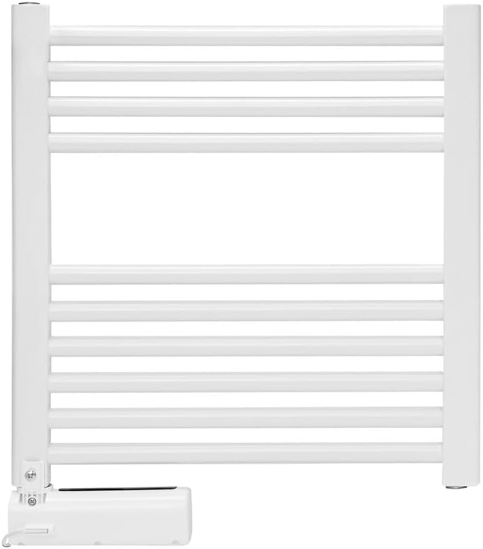 TROTEC Elektrischer Handtuchwärmer TWH 300 S – Wandmontage, 300 W, modernes Flachrohr-Design, geräus