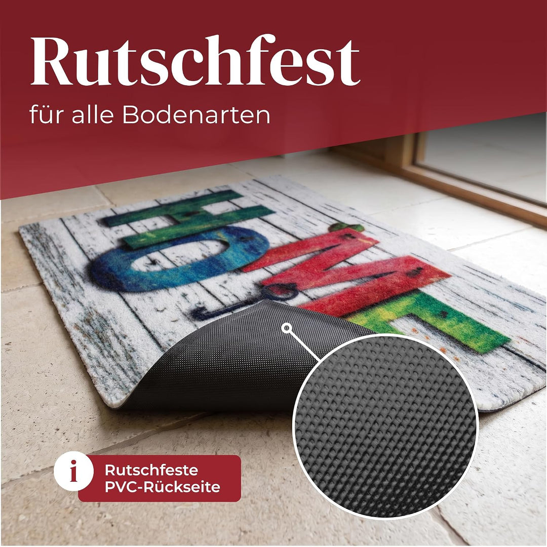 Fussmatte in vielen Schmutzfangmatte ist für Innen- &amp; Aussenbereich geeignet | Fussabtreter saugt si