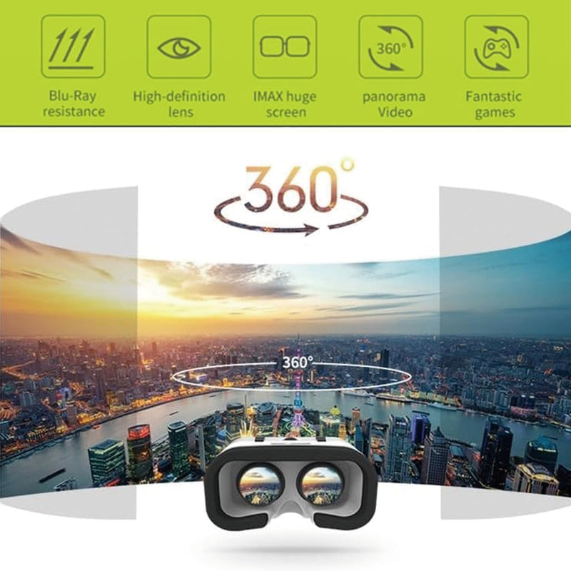VR-Headset, kompatibel mit iPhone und Android-Handys, Virtual Reality Headsets, Google Cardboard – M