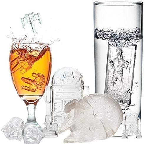 Sunerly Silikon-Eiswürfelform in Star Wars Charakterformen ideal für Schokolade, Eiswürfelform, Gele