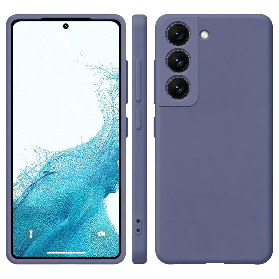 Handyhülle für Samsung Galaxy S22 Hülle [Material-Upgrade] Soft Silicone Case mit Mikrofaserfutter R
