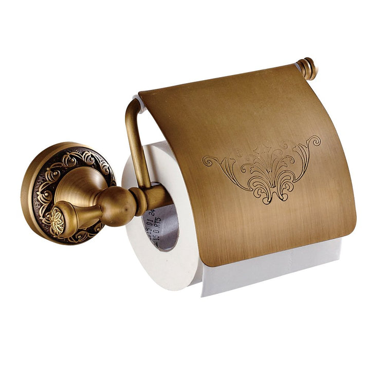 Weare Home Toilettenpapierhalter Antike,Retro Bad Klorollenhalter ,Vintage Solide Kupfer Tissue Halt