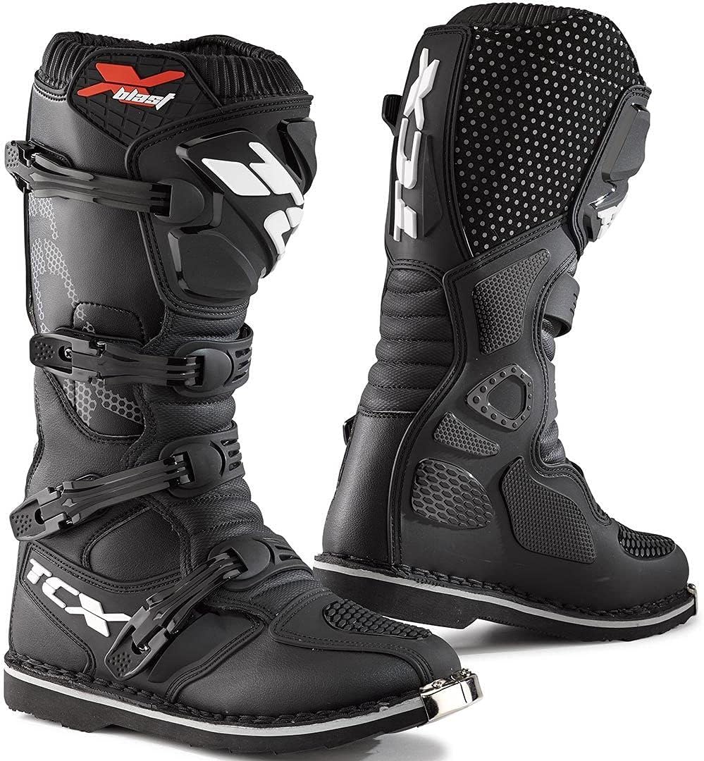 TCX Herren X-Blast Motorradstiefel 38 EU Schwarz, 38 EU Schwarz