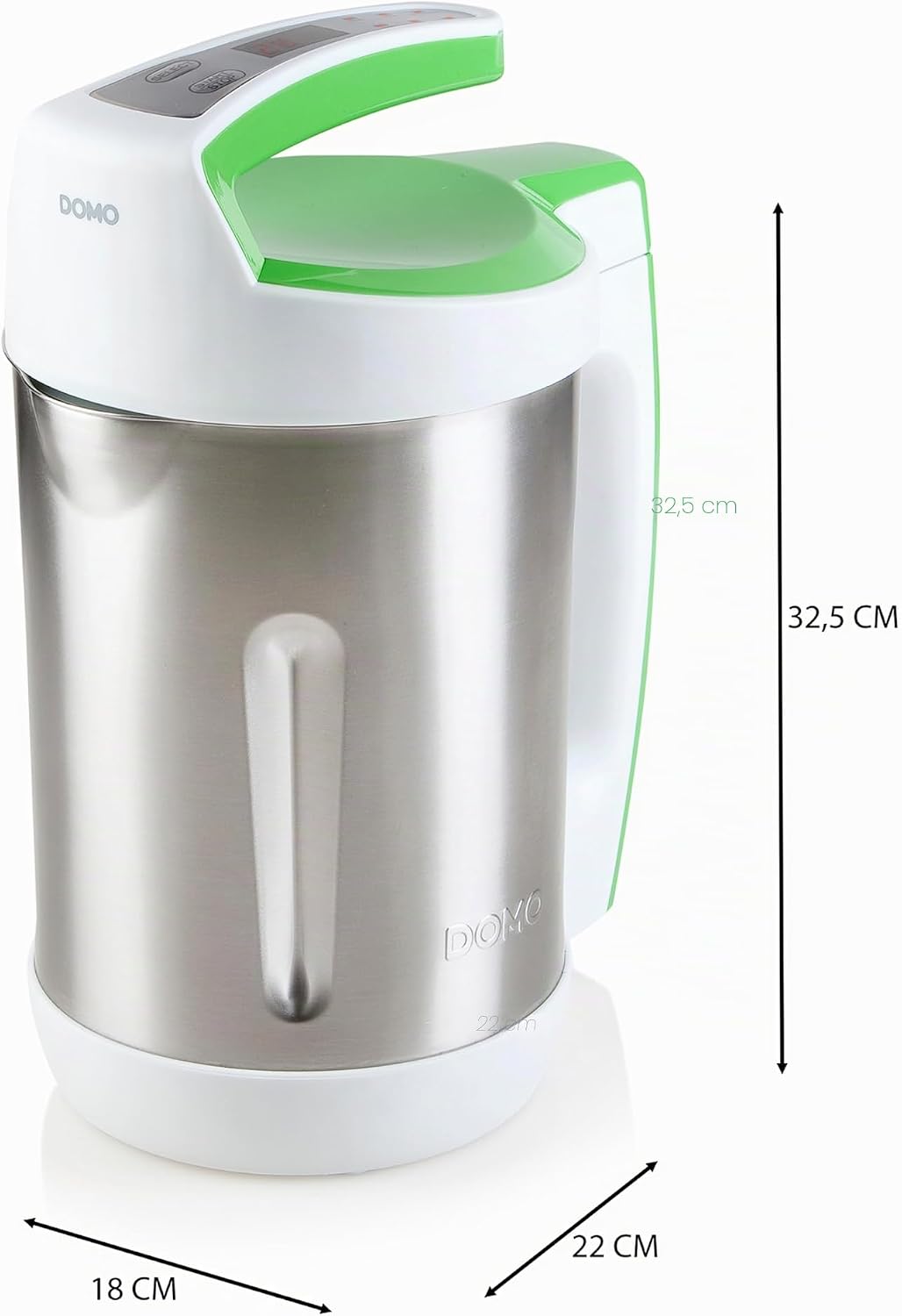 DOMO DO705BL Suppenkocher, Metall, 2 liters,