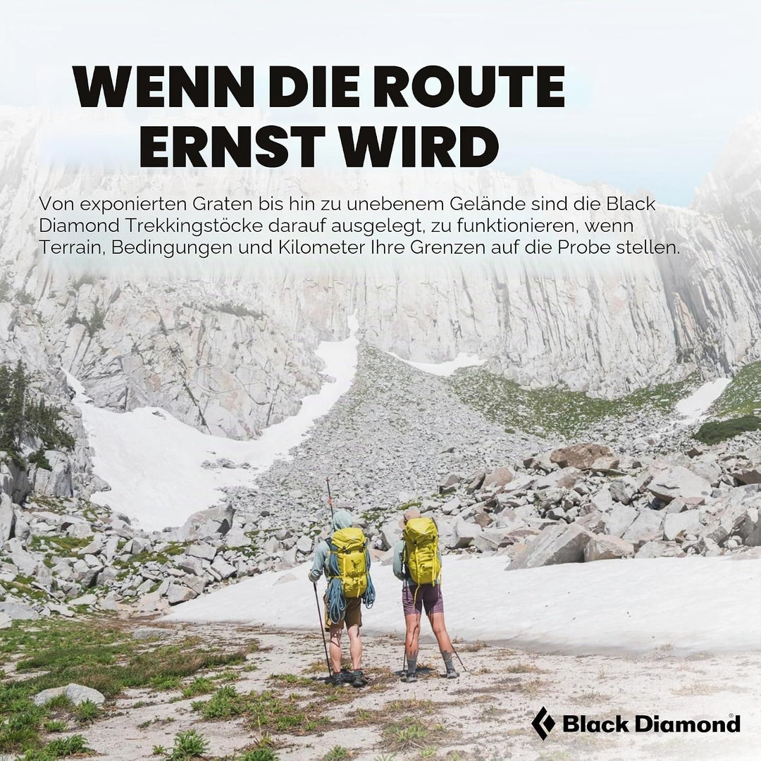 Black Diamond Unisex-Adult Distance Z Poles Trailrunning, Wander, Trekking-Stöcke 110 cm Pewter