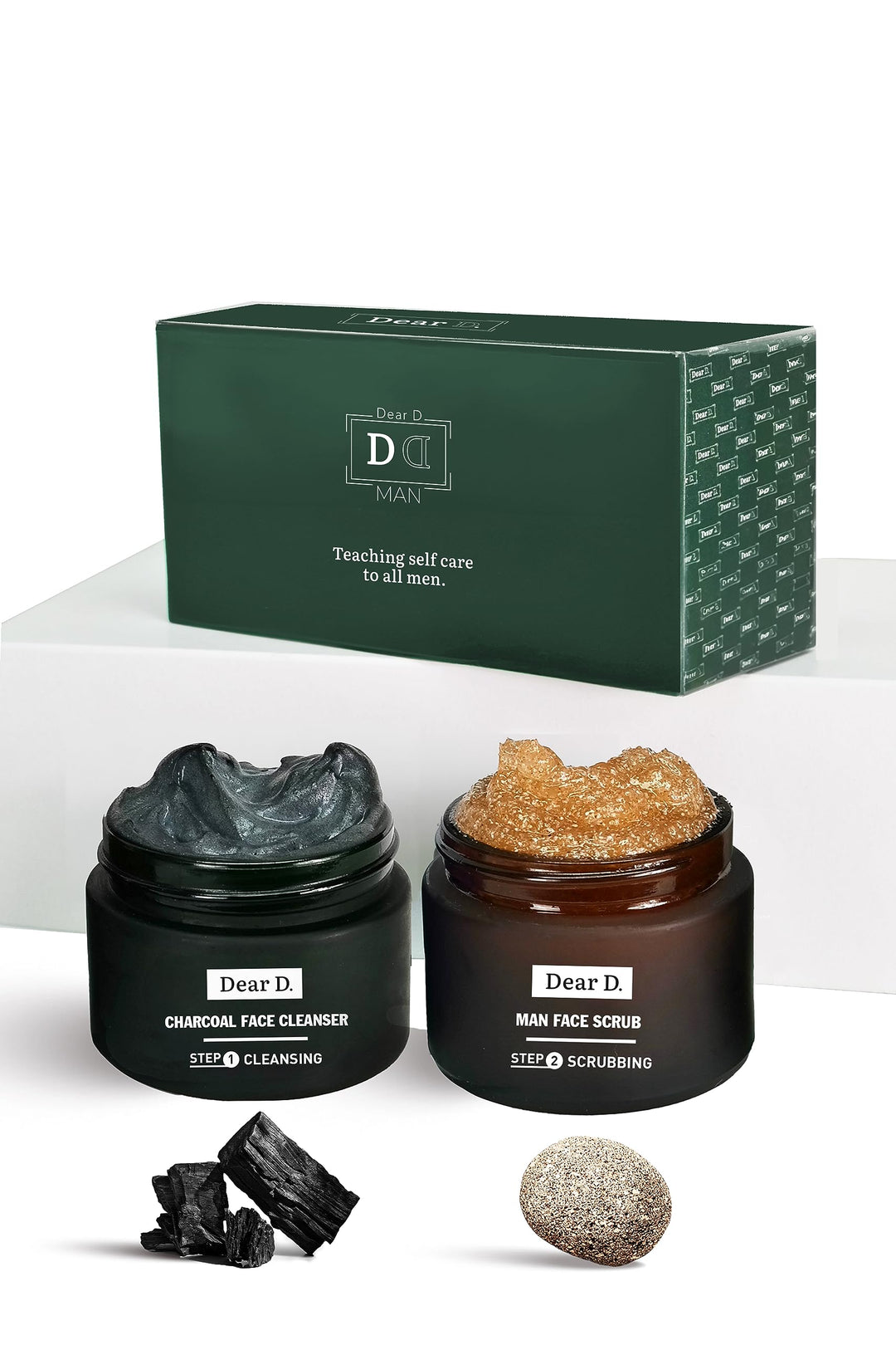 Dear D. Box Kit Hautpflege für das Premium Gesicht | 2-Schritte-Routine mit klärender Gesichtswäsche