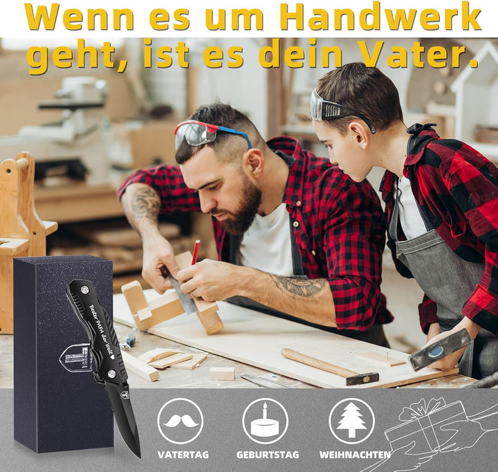 Weihnachts geschenke für Papa Multitool Messer - Männertag Geschenke für Männer Vater Stiefvater, Ge