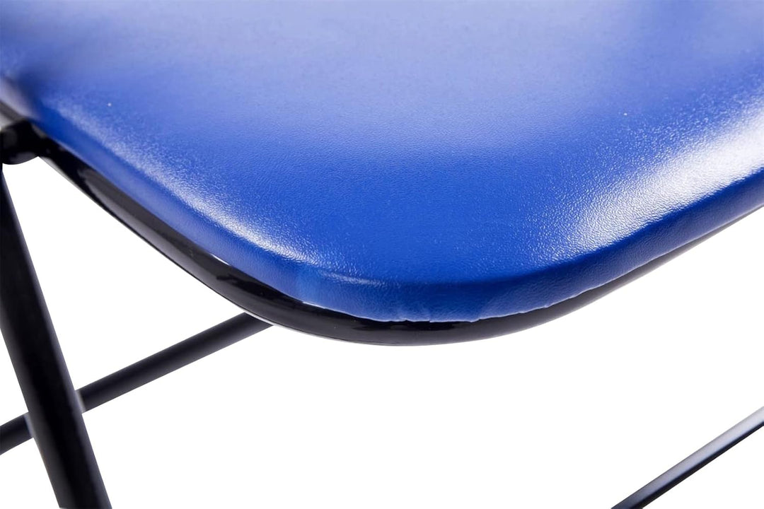 CLP 2er Set Klappstuhl Felix Gepolstert I Küchenstuhl Mit Metallgestell I Kunstleder PVC Sitz Gepols