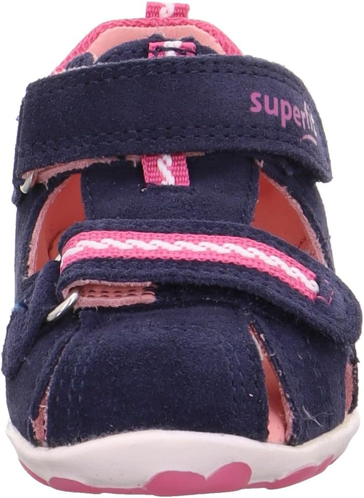 Superfit Mädchen Fanni Sandalen 18 EU Blau Rosa 8000, 18 EU Blau Rosa 8000