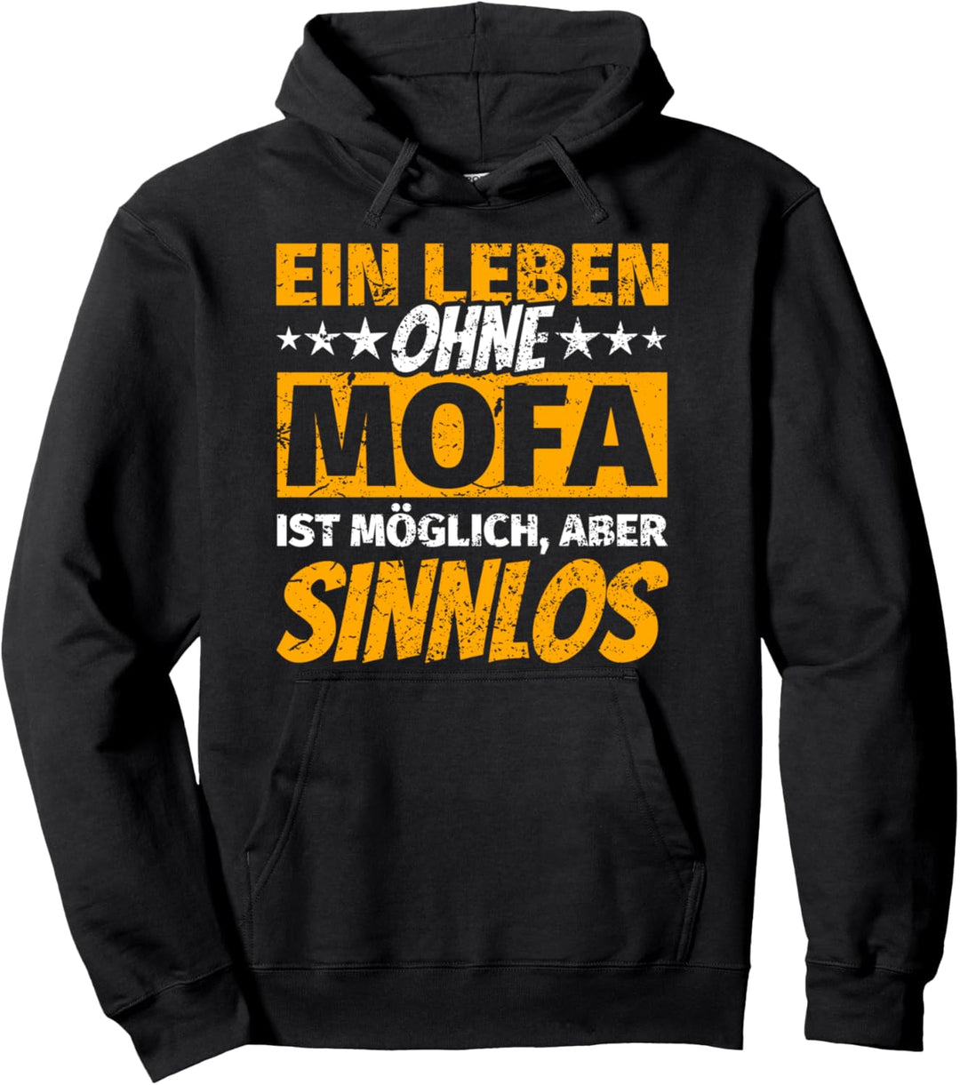 Mofa-Fahrer Geschenke - lustiger Spruch Mofa Pullover Hoodie