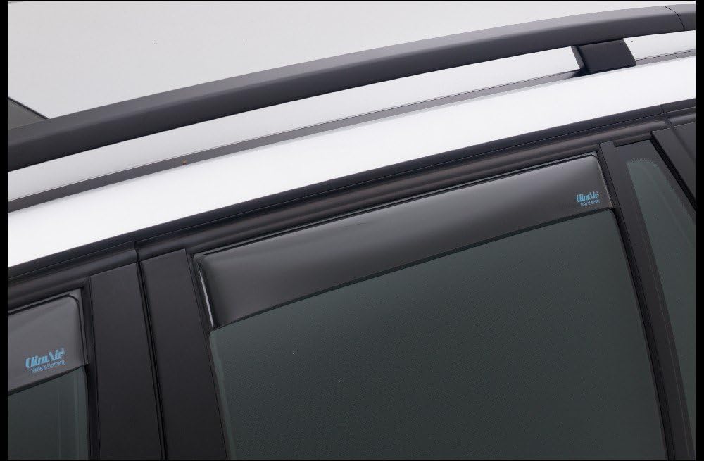 ClimAir Car Comfort Windabweiser Master Schwarz (Hinten) kompatibel mit Suzuki Swift 5 türer 2017-