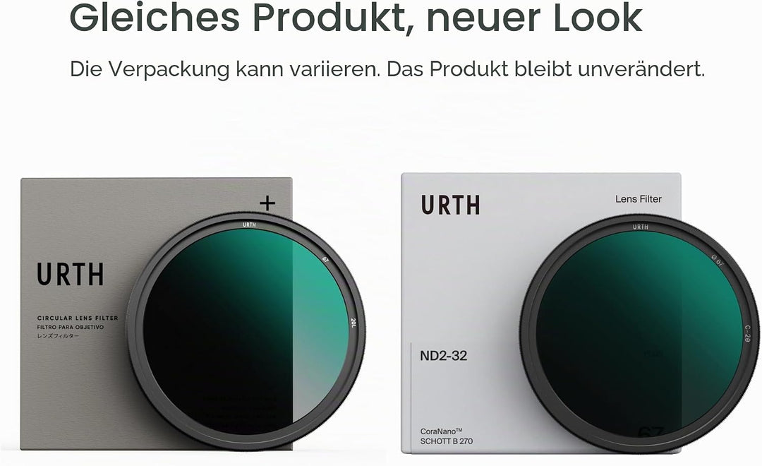 Urth 67 mm Variabler Graufilter ND2-32 (1-5 Stop) ND Filter (Plus+) 67mm, 67mm