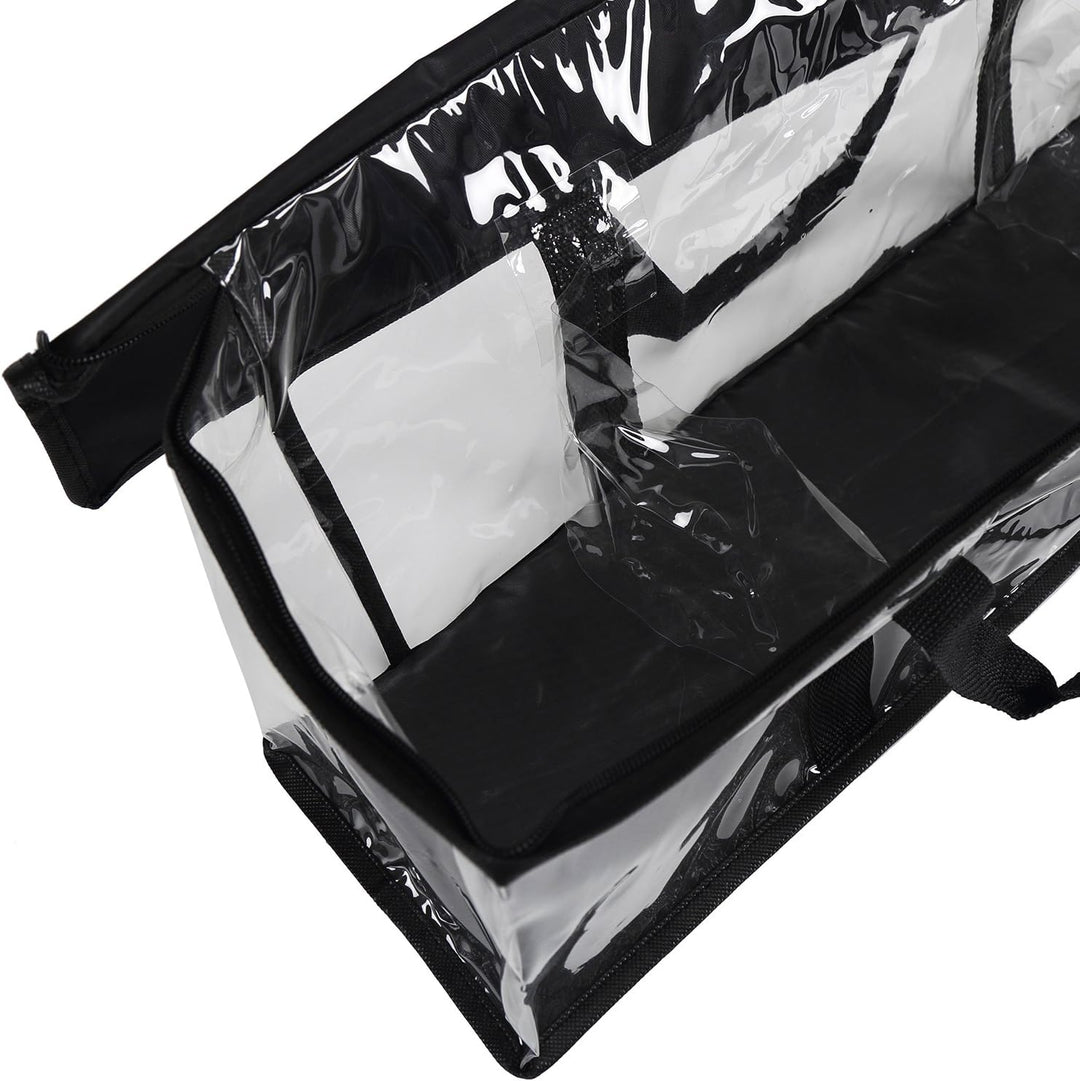 Fasmov Set mit 4 DVD-Aufbewahrungstaschen für bis zu 160 DVDs (40 Stück pro Tasche) Schwarz, Schwarz