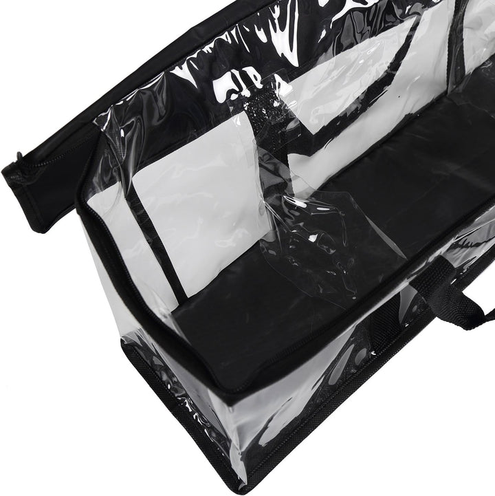 Fasmov Set mit 4 DVD-Aufbewahrungstaschen für bis zu 160 DVDs (40 Stück pro Tasche) Schwarz, Schwarz