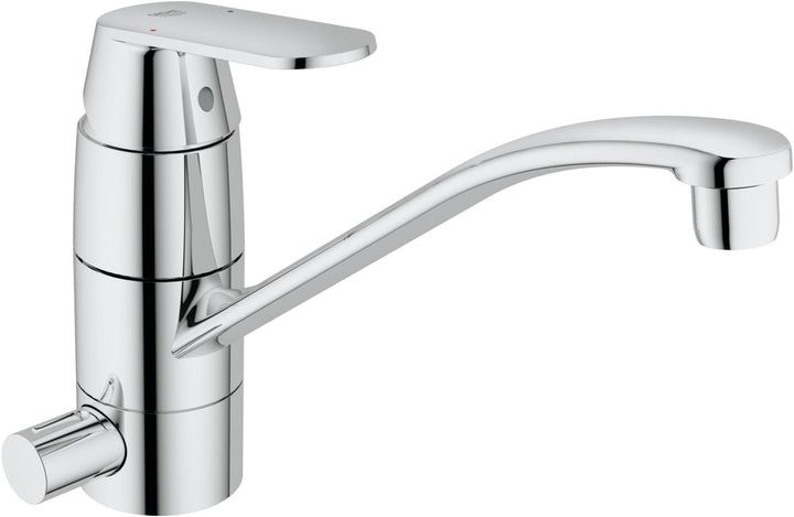 GROHE Eurosmart Cosmopolitan - Einhand-Spültischbatterie (flacher Auslauf, Einlochmontage, Schwenkbe