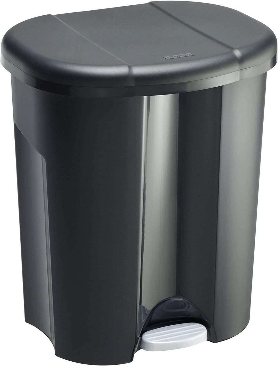 Rotho Trio Mülleimer 1x 10l + 2x 15l zur Mülltrennung mit Deckel, Kunststoff (PP) BPA-frei, schwarz,