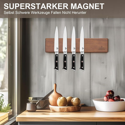 ENOKING 26cm Magnetleiste Messer Selbstklebend, Messer Magnetleiste mit Extra Starkem Magnet, Messer