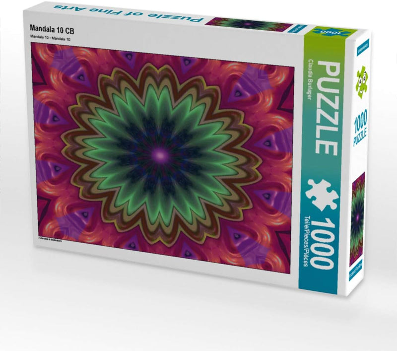 CALVENDO Puzzle Mandala 10 CB 1000 Teile Lege-Grösse 64 x 48 cm Foto-Puzzle Bild von Digital-Art, 10