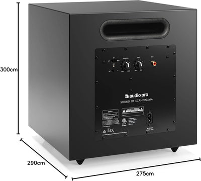 Audio Pro SW-5 - Aktiv Subwoofer mit Bassreflex & Verstärker 150W Digital - Home Entertainment für T