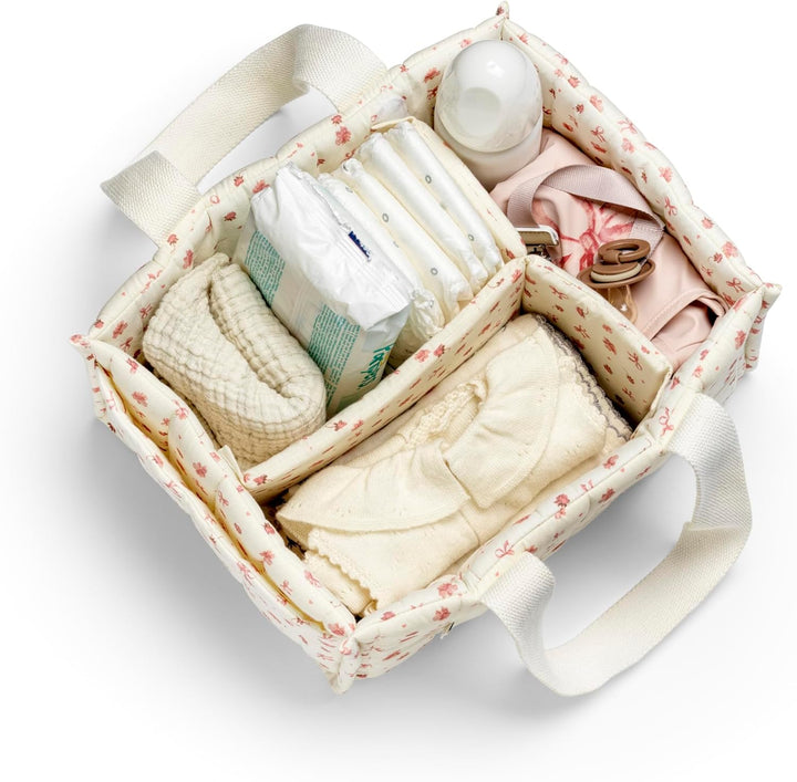 Elodie Details Diaper Caddy Organizer, Windel Organizer Tragbar mit Herausnehmbaren Fächern, Wickelt