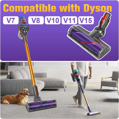 MOPEI Ersatzbürste mit Direktantrieb Kompatibel mit Dyson V7 V8 V10 V11 Staubsauger, Geeignet für Te