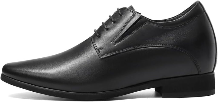 CHAMARIPA Herren-Schuhe zur Höhensteigerung - Spitzenschuh Oxford-Design, Hochwertiges Glattleder, 8