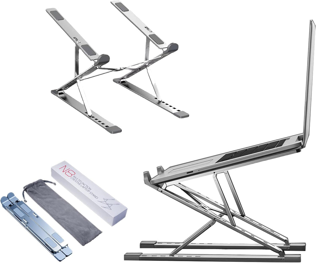 Laptop Ständer, SHARKSPEED 9+7-Stufe Höhenverstellbarer Laptop Stand, Aluminium Belüfteter Notebook