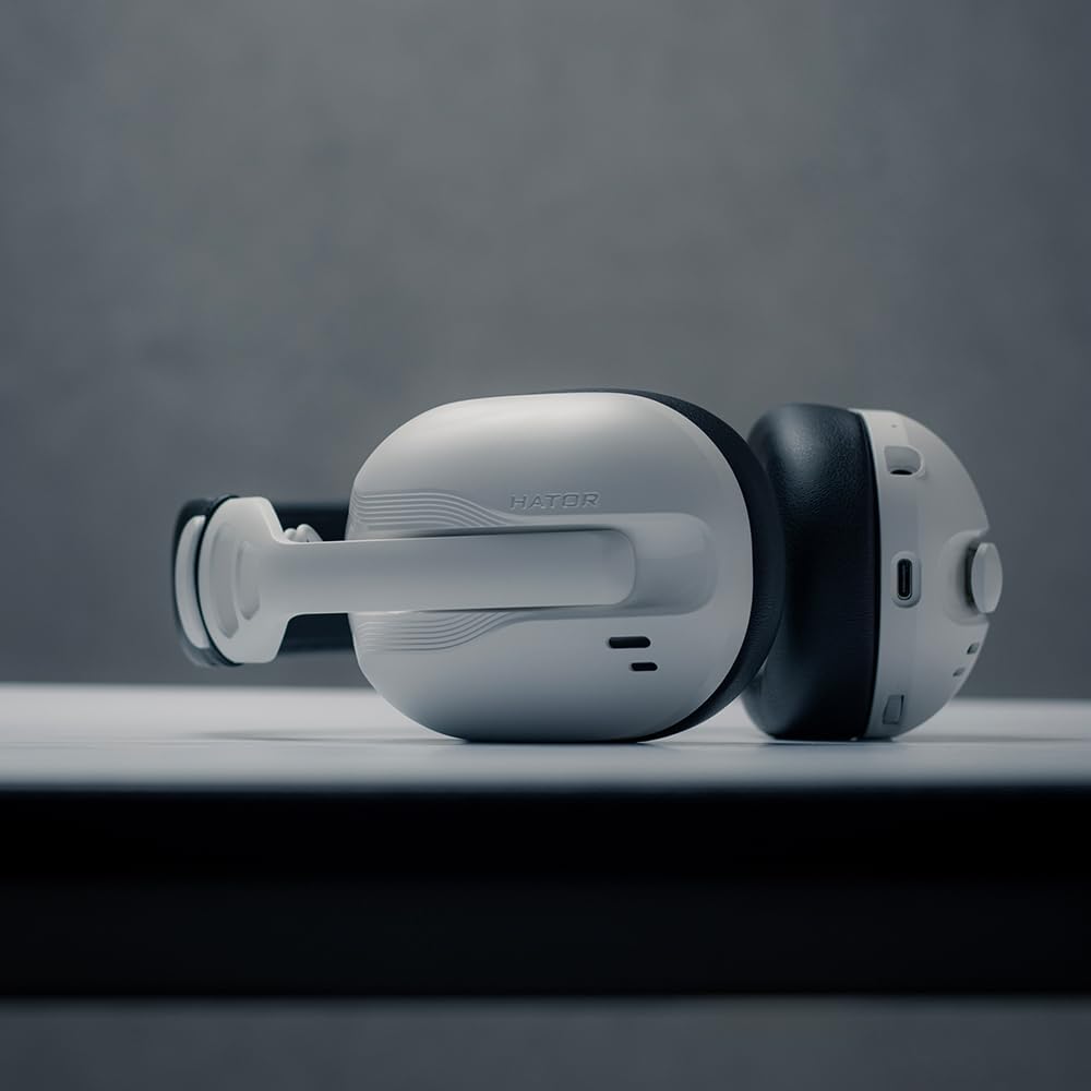 HATOR Hyperpunk 3 Wireless Gaming-Headset – Kabellos, Hi-Res Audio, Hybrid ANC, 40mm Treiber, Blueto