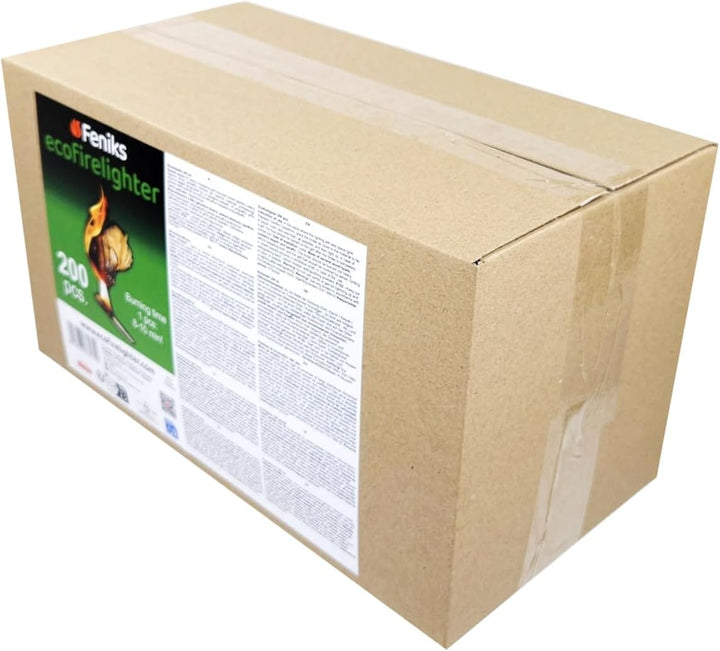 Feniks Kaminanzünder 200 Stück. in der Box, für Kamin, Öfen, Grills und Lagerfeuer 2 kg (about 200 p