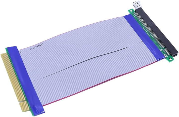 Sarini 16X Zu 16X PCI-E PCIe Express Extender Verlängern PC PCI-E Flex Kabel Band Kabel Riser Kabel