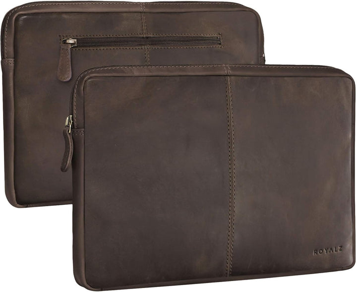 ROYALZ Ledertasche für Microsoft Surface Pro 7 und Pro 6 Tasche Leder Hülle 12,3 Zoll Vintage Lederh