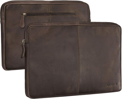 ROYALZ Ledertasche für Microsoft Surface Pro 7 und Pro 6 Tasche Leder Hülle 12,3 Zoll Vintage Lederh