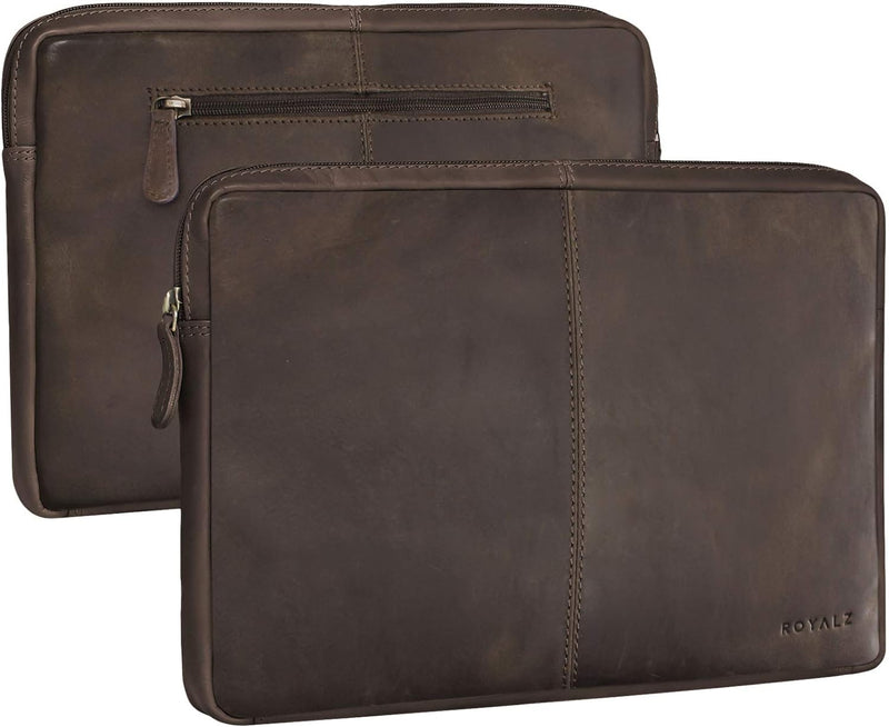 ROYALZ Ledertasche für Microsoft Surface Pro 7 und Pro 6 Tasche Leder Hülle 12,3 Zoll Vintage Lederh