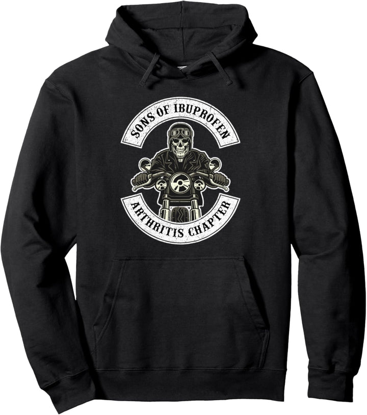 Herren Biker Sons of Ibuprofen Arthritis Chapter Motorrad Pullover Hoodie