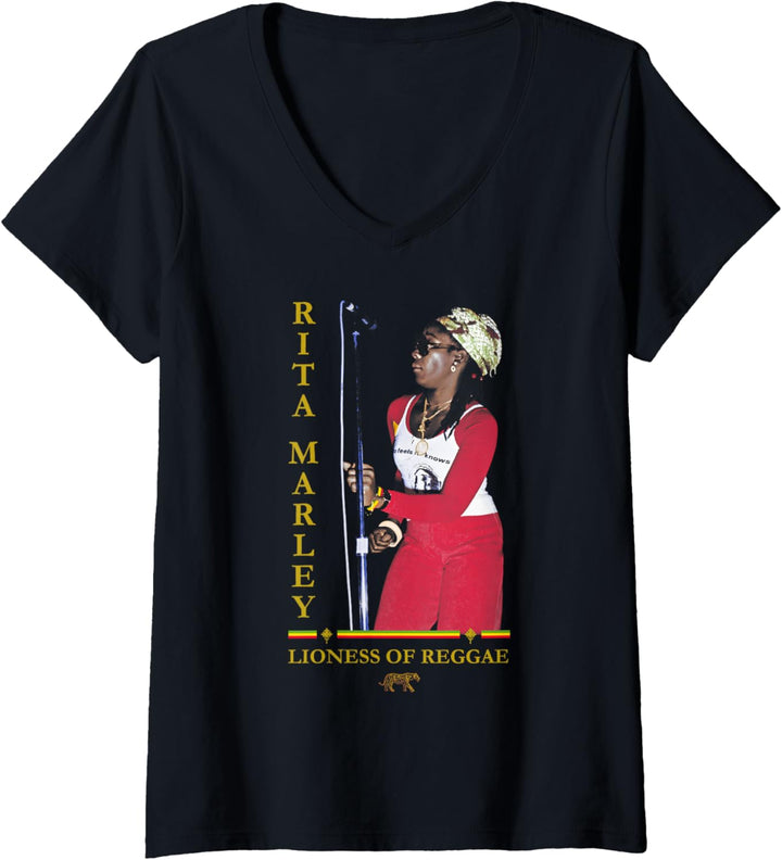Ziggy Marley - Official Merchandise - Rita Marley Live T-Shirt mit V-Ausschnitt