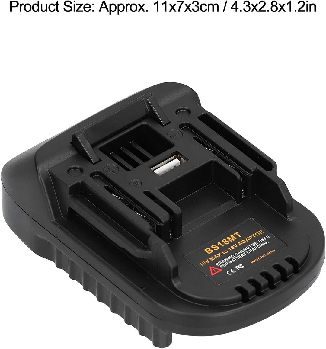 Zerodis BS18MT Akku-Konverter, 18V Akku-Werkzeugakku-Adapter für MAKITA 18V Akku BL1830 BL1840 BL185