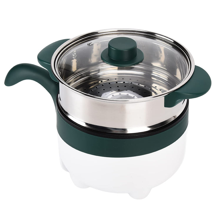 TARSHYRY Elektrischer Hot Pot, 2 L, Edelstahl, Multifunktional, Tragbar, Dampfgarer für Zuhause, Aut