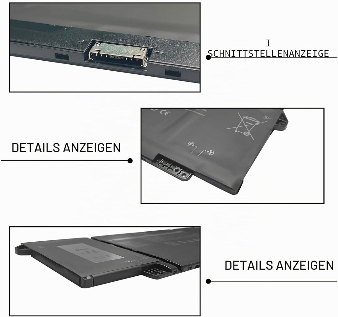 7FMXV 0TN2GY TN2GY 9JM71 Ersatz für Notebook-Akku für Dell Latitude 5320 7320 7420 7520 Serie (15,2