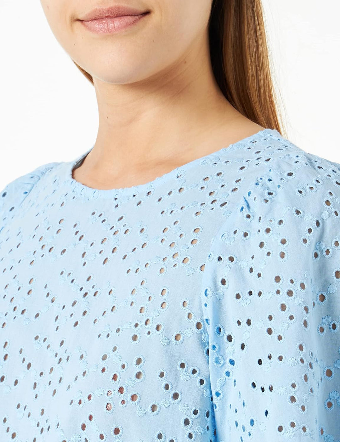 Seidensticker Damen Regular Fit Kurzarm Bluse Bluse 36 Blau, 36 Blau
