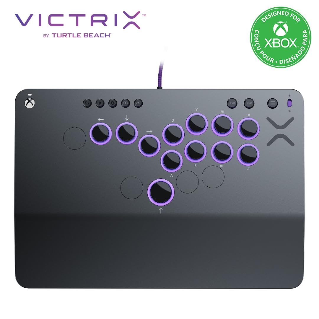 Turtle Beach Victrix Pro KO Leverless All Button Fight Stick, Officially Licensed for Xbox Series X|