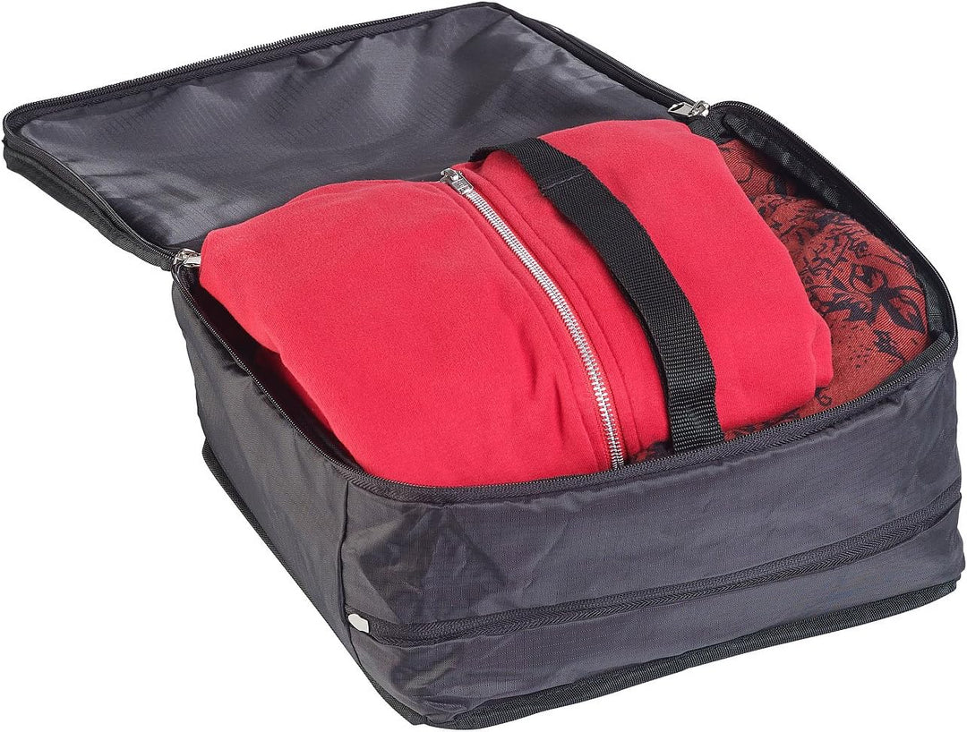 Xcase Koffer Regalsysteme: 2er-Set XL-Koffer-Organizer, Packwürfel zum Aufhängen, 30 x 64 x 30 cm (O
