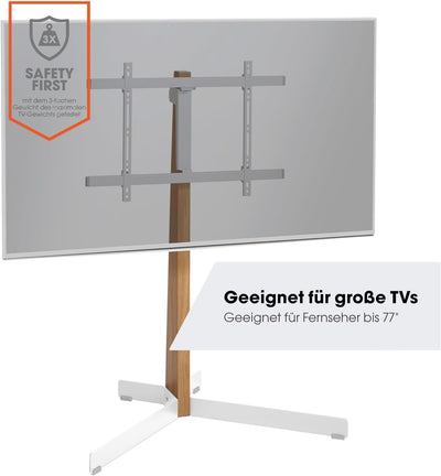 Vogel's TVS 3695 TV-Ständer für 40-77 Zoll Fernseher, Max. 50 kg, Schwenkbar bis zu 90°, Max. VESA 6