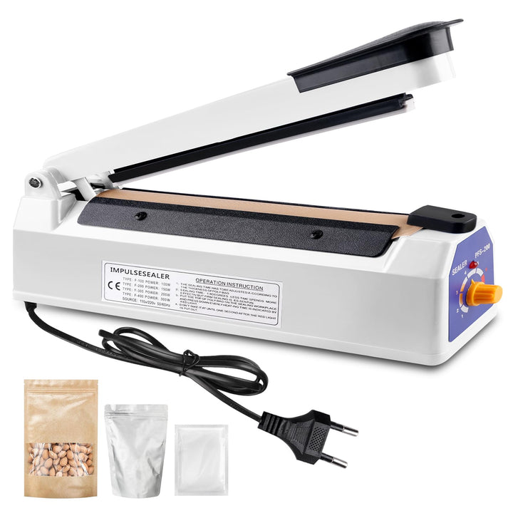 Heisssiegelgerät Folienschweissgerät 300mm, Folienschweissgerät, Impulse Heat Bag Sealer, Bag Sealer