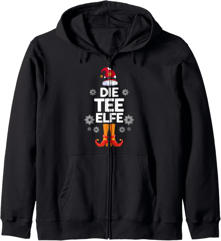 Tee Elfe Elfen Familien Weihnachts Outfit Weihnachtself Kapuzenjacke