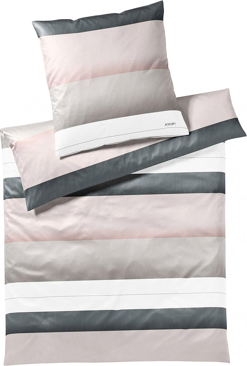 JOOP! 4073 Purity Mako-Satin-Bettwäsche 200x220 + 2x 80x80 rose-11 200x220cm & 2x80x80cm Rosa, 200x2