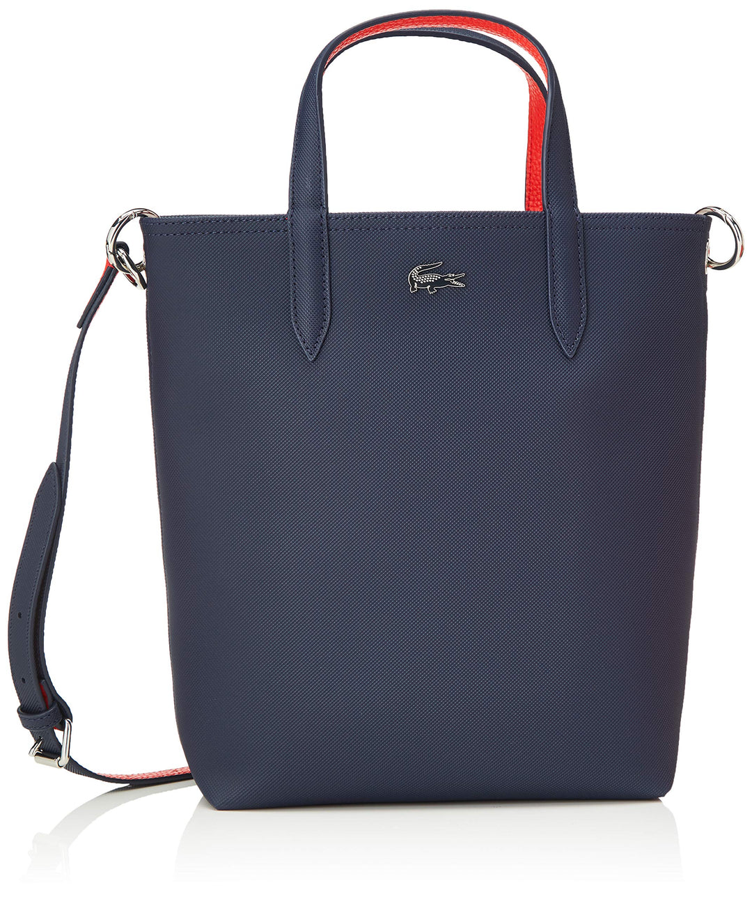 Lacoste Damen Nf2991aa Einkaufstasche Marine 166 Rouge, Marine 166 Rouge