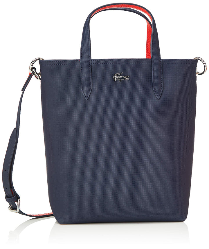 Lacoste Damen Nf2991aa Einkaufstasche Marine 166 Rouge, Marine 166 Rouge